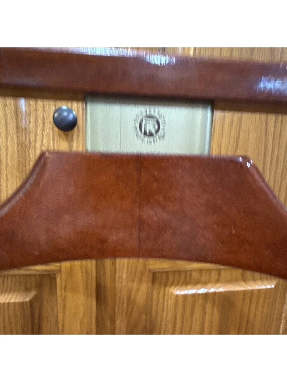 Vintage 1950s Fratelli Reguitti Italian wooden valet stand